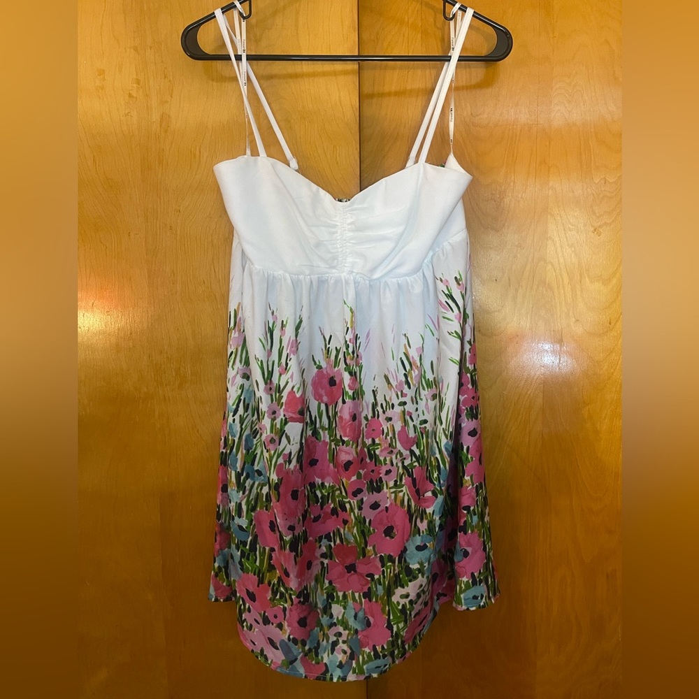 Forever 21 white flower dress.